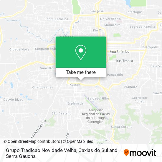 Grupo Tradicao Novidade Velha map