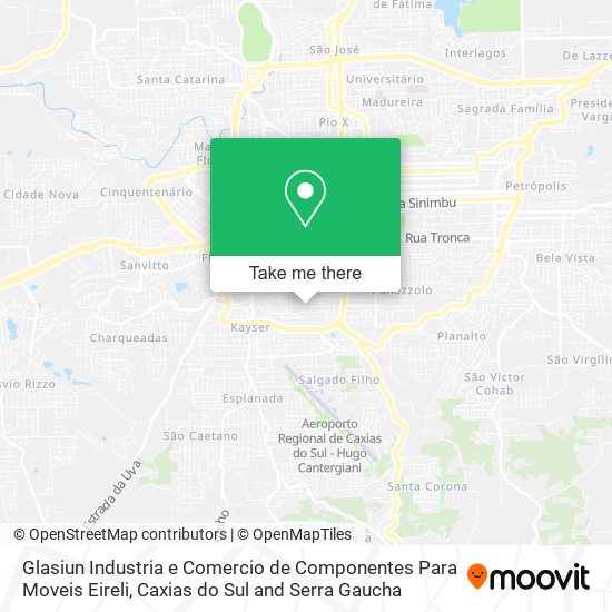 Glasiun Industria e Comercio de Componentes Para Moveis Eireli map