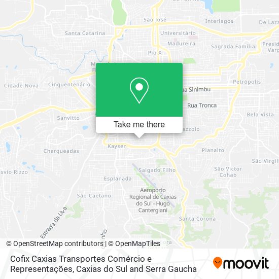 Cofix Caxias Transportes Comércio e Representações map