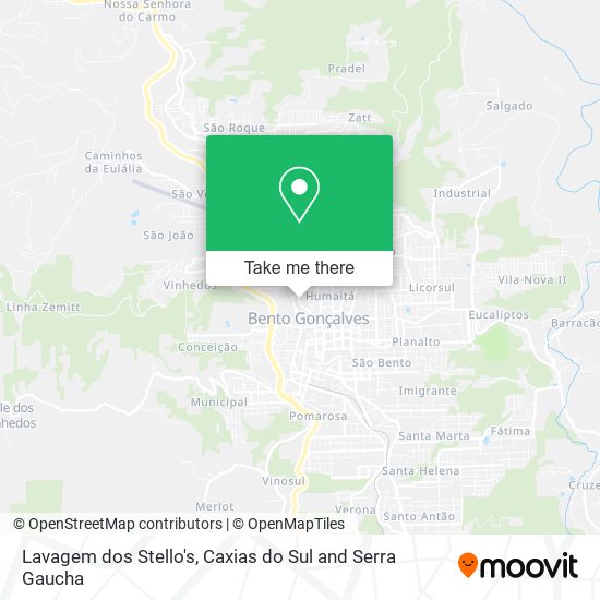 Lavagem dos Stello's map