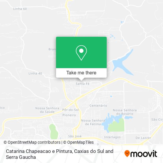 Catarina Chapeacao e Pintura map