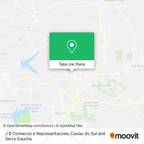 J B Comercio e Representacoes map