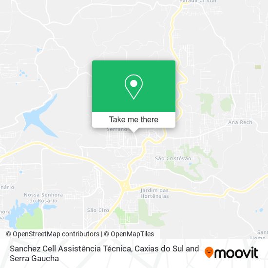Mapa Sanchez Cell Assistência Técnica