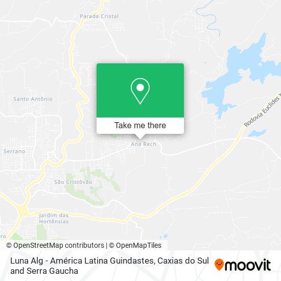 Luna Alg - América Latina Guindastes map