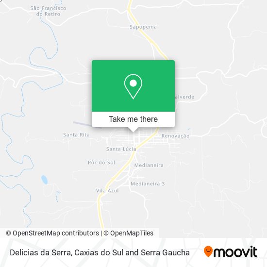 Delicias da Serra map