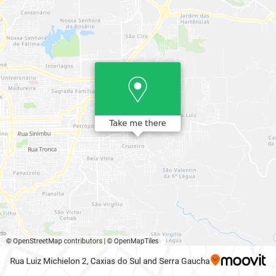 Rua Luiz Michielon 2 map