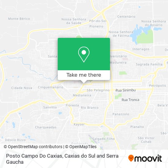 Mapa Posto Campo Do Caxias