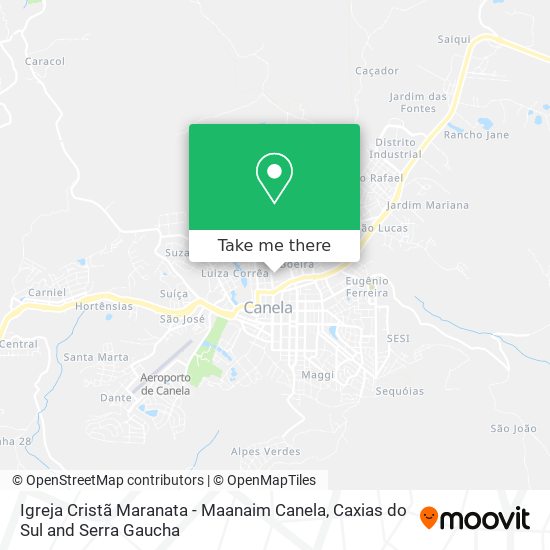 Igreja Cristã Maranata - Maanaim Canela map