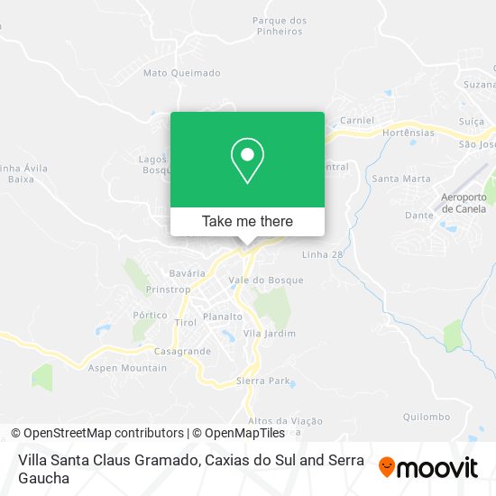 Villa Santa Claus Gramado map