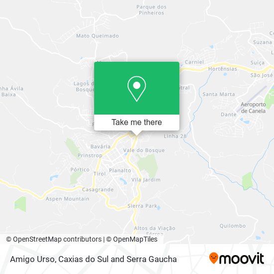 Amigo Urso map