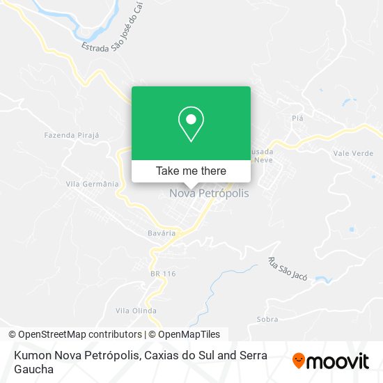Kumon Nova Petrópolis map