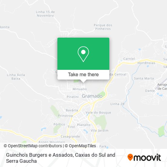 Guincho's Burgers e Assados map