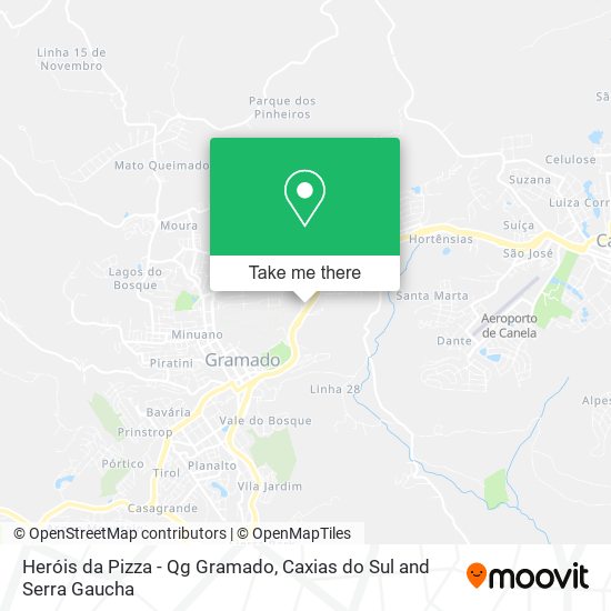 Mapa Heróis da Pizza - Qg Gramado