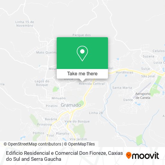 Mapa Edificio Residencial e Comercial Don Fioreze