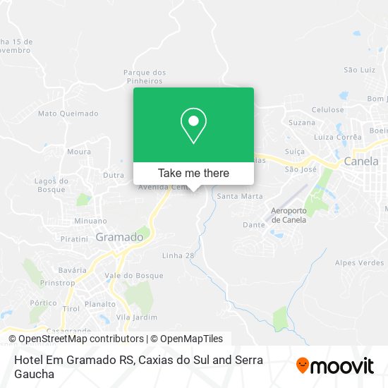 Hotel Em Gramado RS map