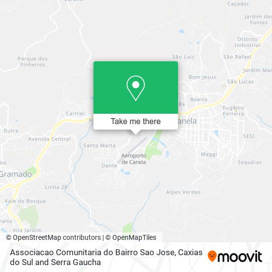 Mapa Associacao Comunitaria do Bairro Sao Jose