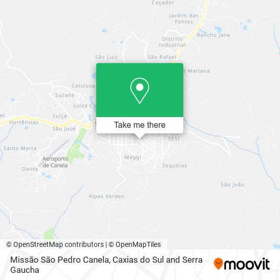 Missão São Pedro Canela map