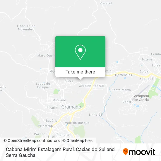 Cabana Mirim Estalagem Rural map