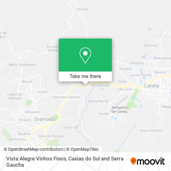 Mapa Vista Alegre Vinhos Finos