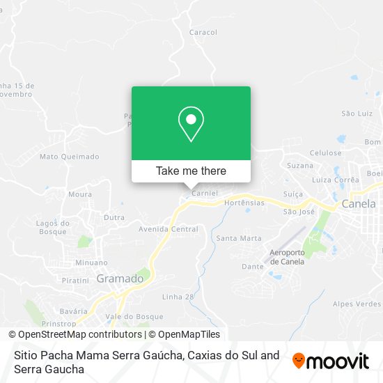 Sitio Pacha Mama Serra Gaúcha map