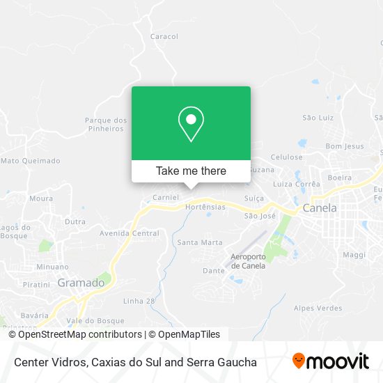 Mapa Center Vidros