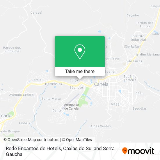 Rede Encantos de Hoteis map