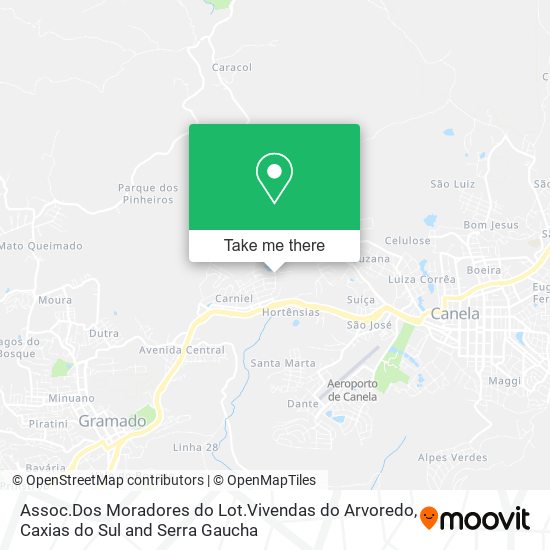 Assoc.Dos Moradores do Lot.Vivendas do Arvoredo map