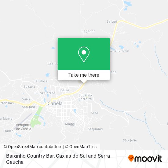 Baixinho Country Bar map