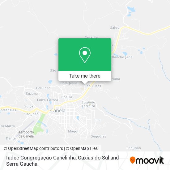Iadec Congregação Canelinha map