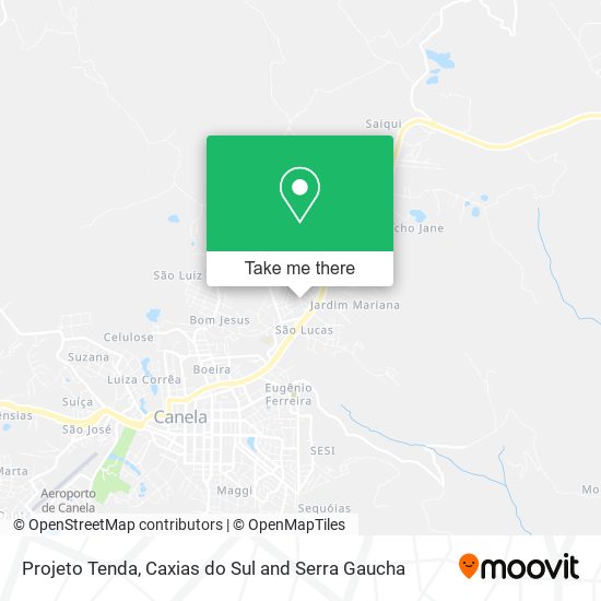Projeto Tenda map