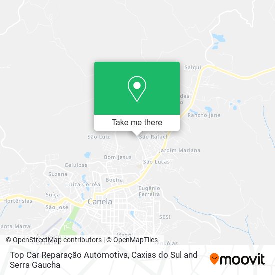 Top Car Reparação Automotiva map