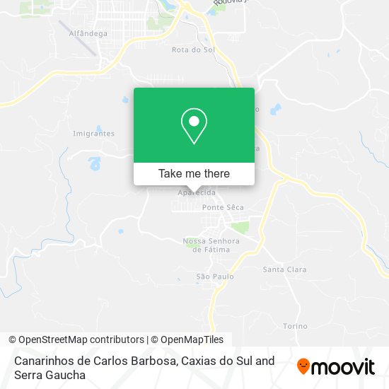 Canarinhos de Carlos Barbosa map