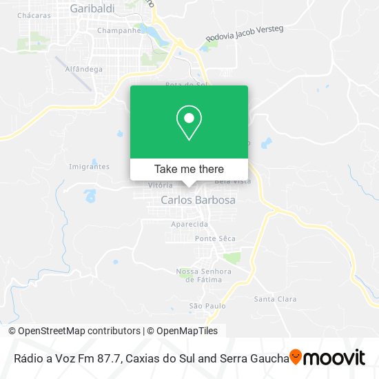 Rádio a Voz Fm 87.7 map