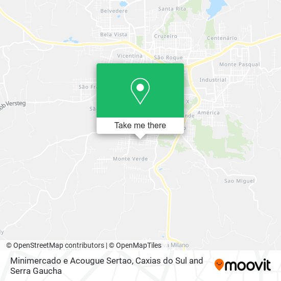 Minimercado e Acougue Sertao map