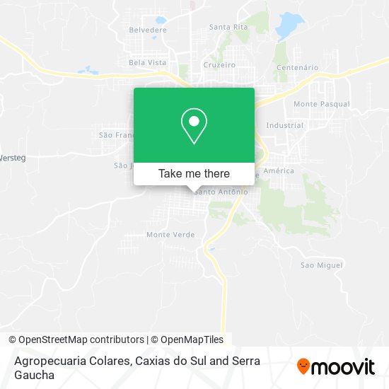 Agropecuaria Colares map