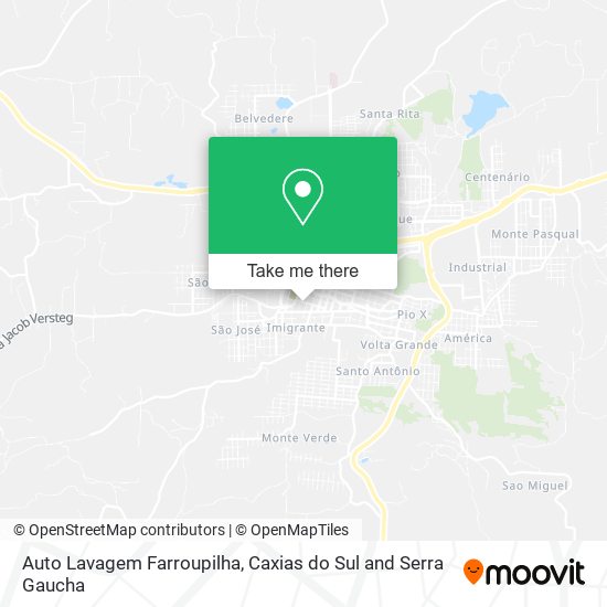 Auto Lavagem Farroupilha map