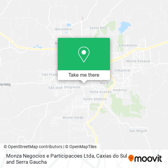 Monza Negocios e Participacoes Ltda map