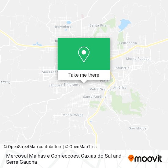 Mercosul Malhas e Confeccoes map