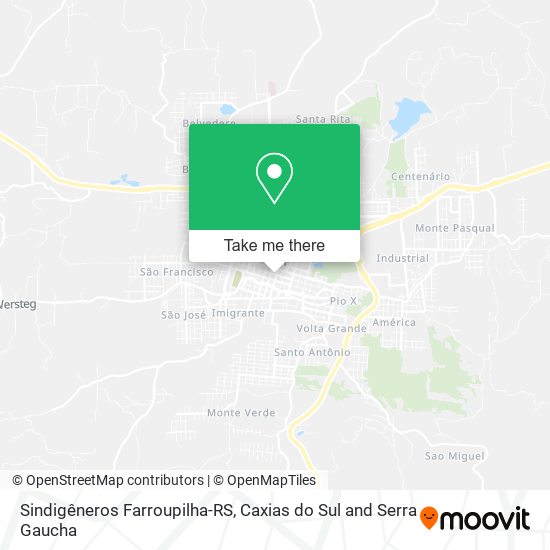 Sindigêneros Farroupilha-RS map