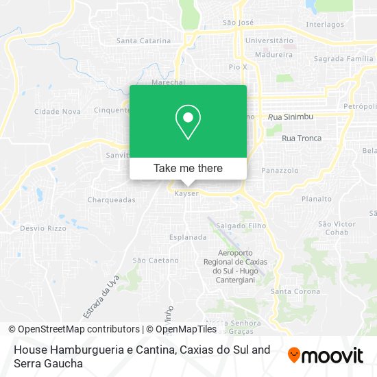 House Hamburgueria e Cantina map