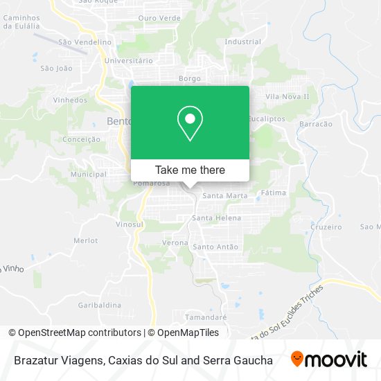 Brazatur Viagens map