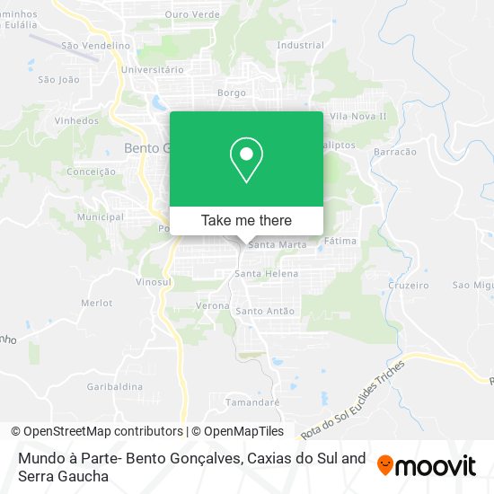 Mundo à Parte- Bento Gonçalves map