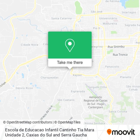 Mapa Escola de Educacao Infantil Cantinho Tia Mara Unidade 2