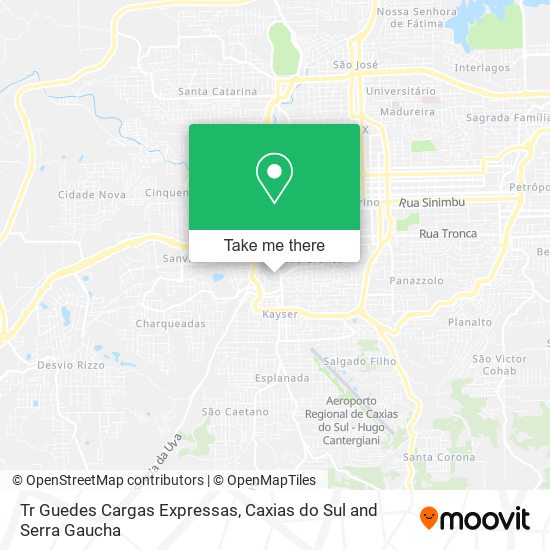 Tr Guedes Cargas Expressas map