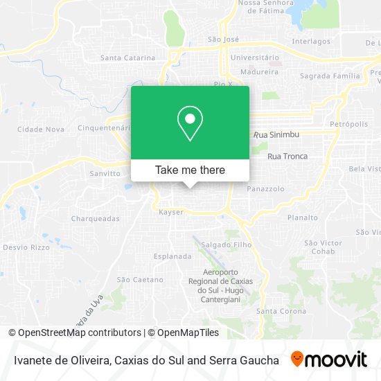 Ivanete de Oliveira map