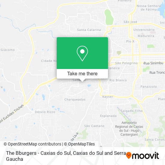 Mapa The Bburgers - Caxias do Sul