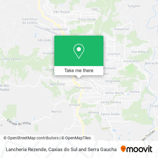Lancheria Rezende map