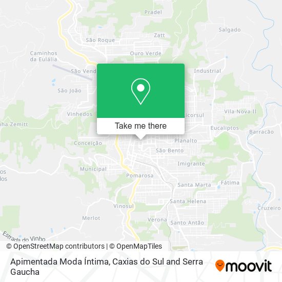 Apimentada Moda Íntima map