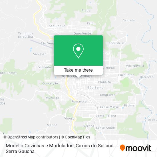 Modello Cozinhas e Modulados map