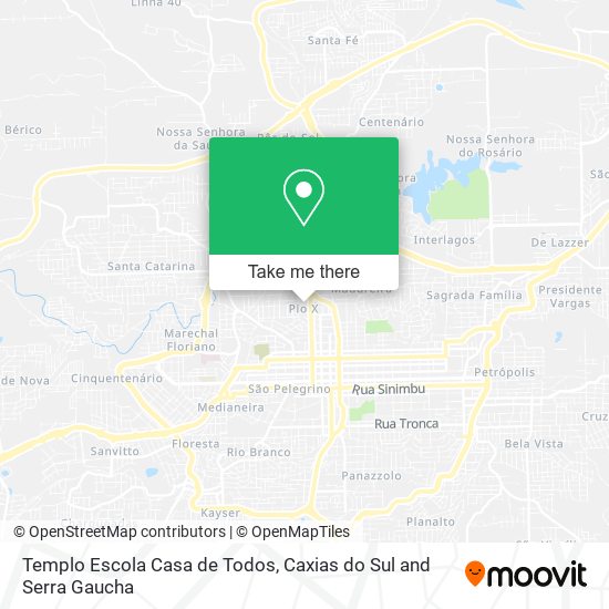 Templo Escola Casa de Todos map